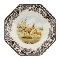 Woodland Octagonal Platter 14 in Mule Deer