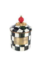 Courtly Check Enamel Canister-Small
