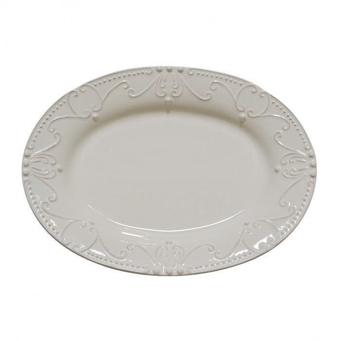 Isabella Oval Platter- Ivory
