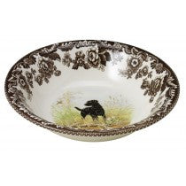 Woodland Black Lab Ascot Cereal Bowl 8"