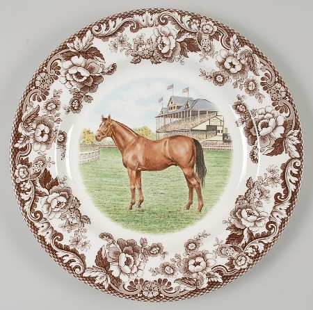 Woodland Dinner Plate Thoroughbred Horse