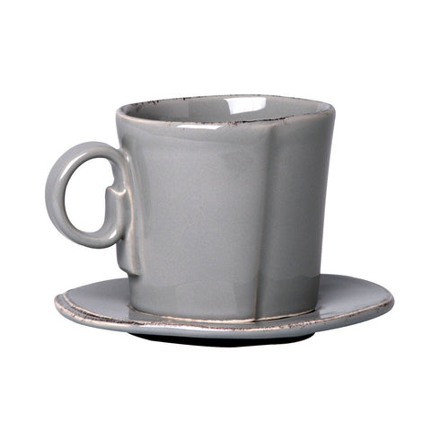 Lastra Gray Espresso Cup & Saucer