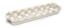 Sterling Check Enamel Baguette Dish