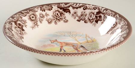 Woodland Ascot Cereal Bowl Red Fox