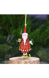 Patience Brewster Dashing Santa Mini Ornament