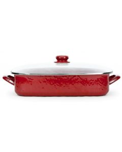 Lasagna Pan with Lid Solid Red