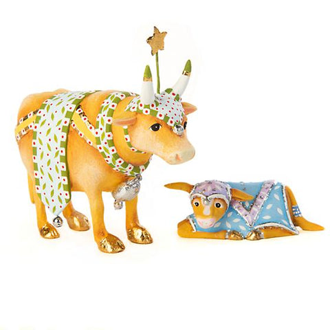 Patience Brewster Nativity Cow & Calf Mini Figures