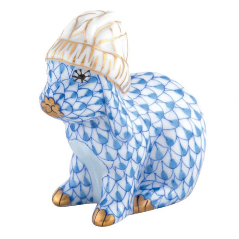 Bunny w/ Winter Hat -Blue