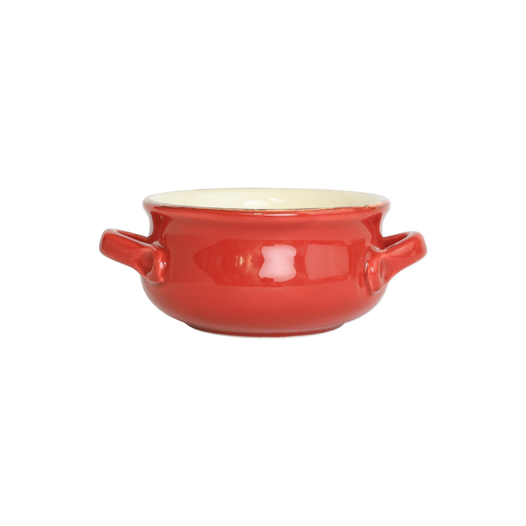 Italian Bakers Handled Round Baker Small Red