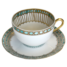 Syracuse Turquoise Tea Cup and Saucer