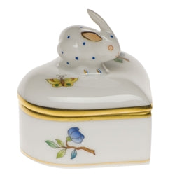 Queen Victoria Heart Box w/ Bunny