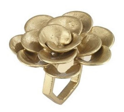 Camellia Gold Napkin Ring