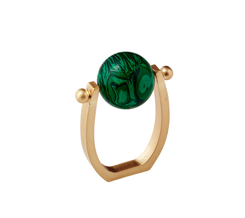Kim Seybert Napkin Ring Mineral Emerald