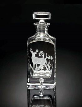 White Tail Buck Decanter
