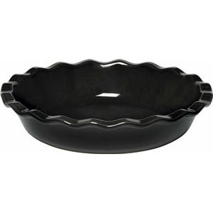 9" HR Ceramic Pie Dish Charcoal
