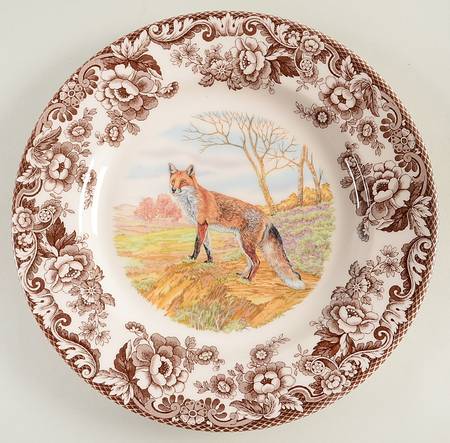 Woodland Dinner Plate Red Fox