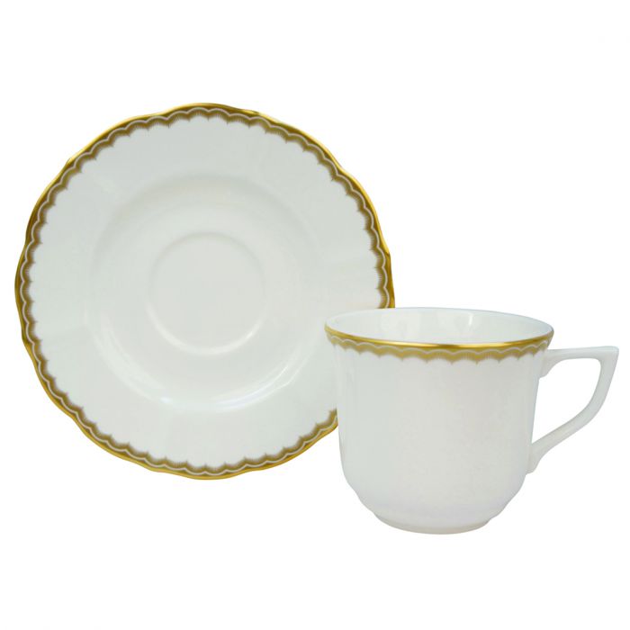 Antique Gold Tea Cup & Saucer