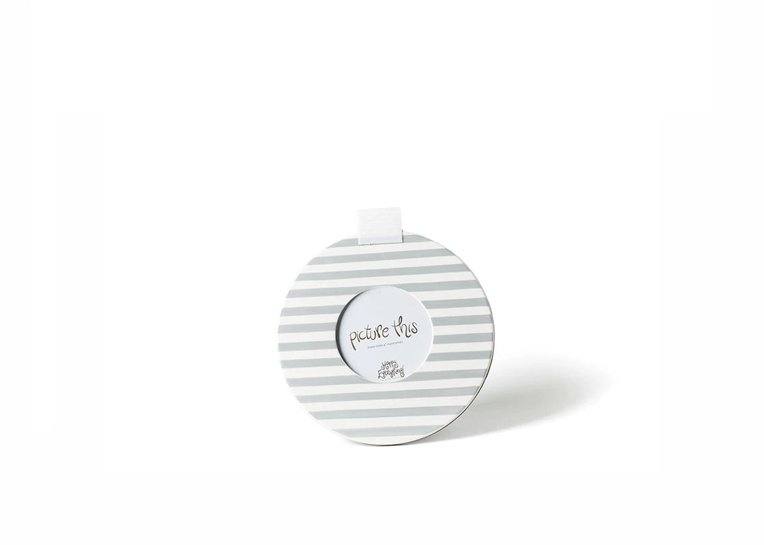 Stone Medium Stripe Mini 8.5 Round Frame