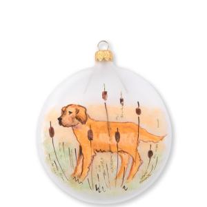 Wildlife Hunting Dog Disc Ornament