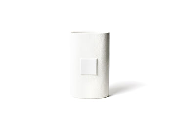 White Small Dot Mini Oval Vase