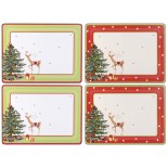 Christmas Jubilee Placemats S/4 Red/GR 2 ea