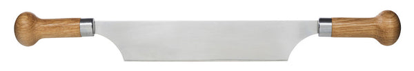 Oval Oak Cheese Knife W/ Handles