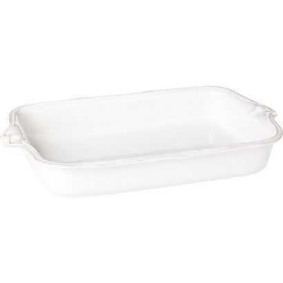 Berry & Thread Whitewash Rect Baker 16"