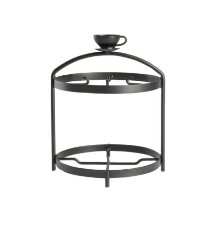 Black Espresso Set Stand