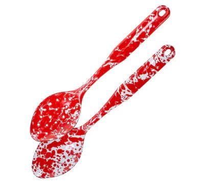 Red Swirl Spoon Set of 2