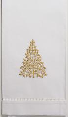 Cotton Hand Towel Mod Tree Gold
