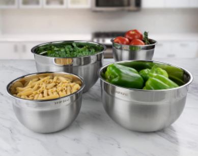 Stainless Steel Mixing Bowls Set of 4