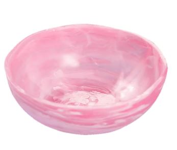 Wave Bowl Medium Pink Swirl