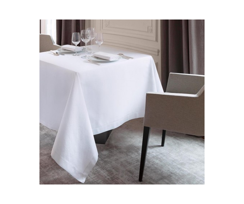 Offre White Satin Tablecloth 69 x 69