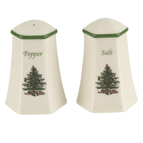 Christmas Tree Hexagonal Salt and Pepper