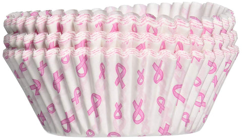 Pink Ribbon Bake Cups