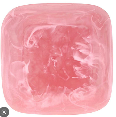 Square Tray Medium Pink Swirl