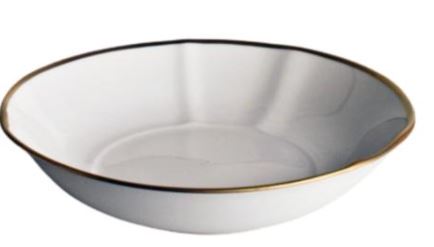 Simply Elegant Gold Soup Bowl