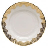 Fish Scale Canton Saucer Gold
