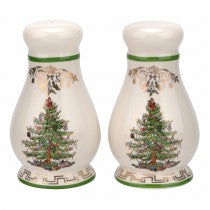Christmas Tree Gold Salt and Pepper Shakers