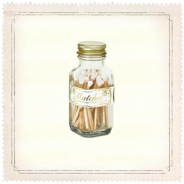 Mini Match Bottle - Wht/Gold
