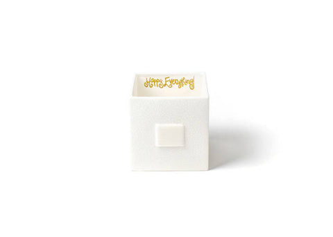 White Small Dot Mini Nesting Cube Med