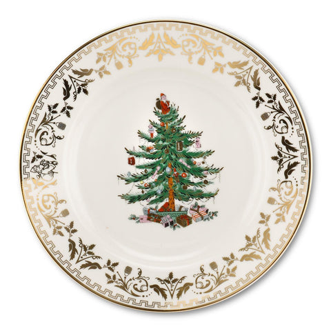 Christmas Tree Gold Collection Salad Plate