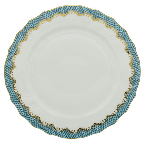 Fish Scale Bread and Butter Plate Turquoise