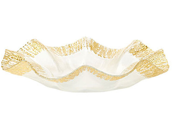 Rufolo Glass Gold Platter