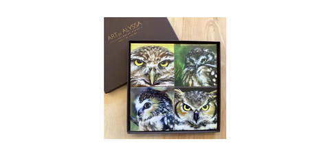Owl Coaster Set of 4