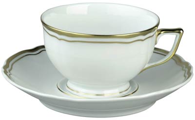 Polka Gold Tea Saucer Extra