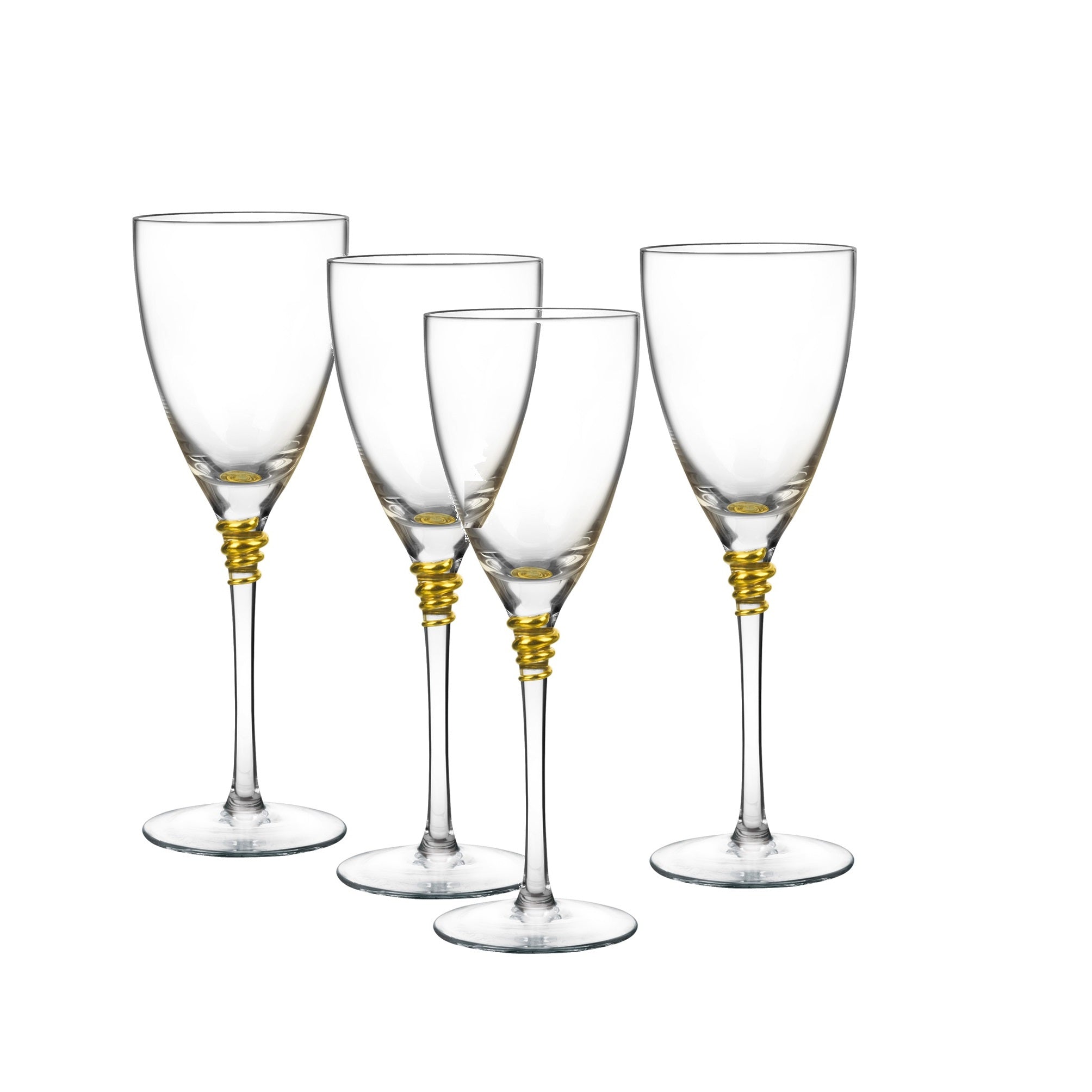 Helix Gold Goblet Set of 4