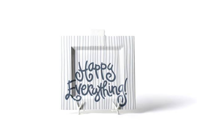 Stone Stripe Big Square Happy Everything Platter