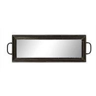Metal Mirrored Tray w/ Handles