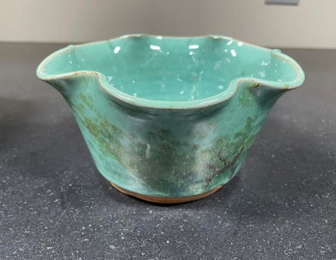 Simple Bowl Ruffle Turquoise